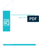 Customer Service Desk Manual and Code of Conduct - Aug