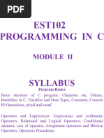 EST102 Programming in C