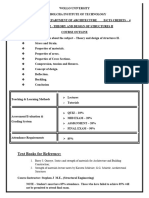 Course Outline - ARCH 1182