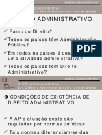 DA I 2017 2018 I 2. O Direito Administrativo