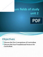 Unit 2 Curriculum As A Field of Study