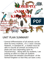 Phylums of Animal Kiingdom