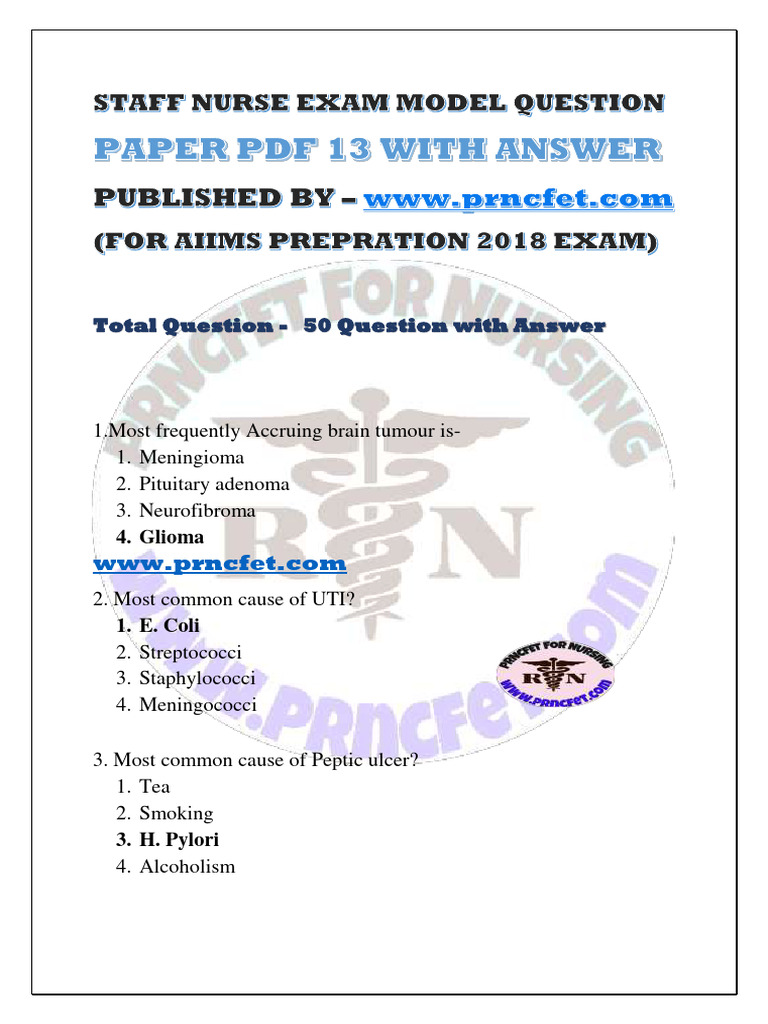 Medical Quiz: 50 Key Questions & Answers | PDF | Cancer | Heart