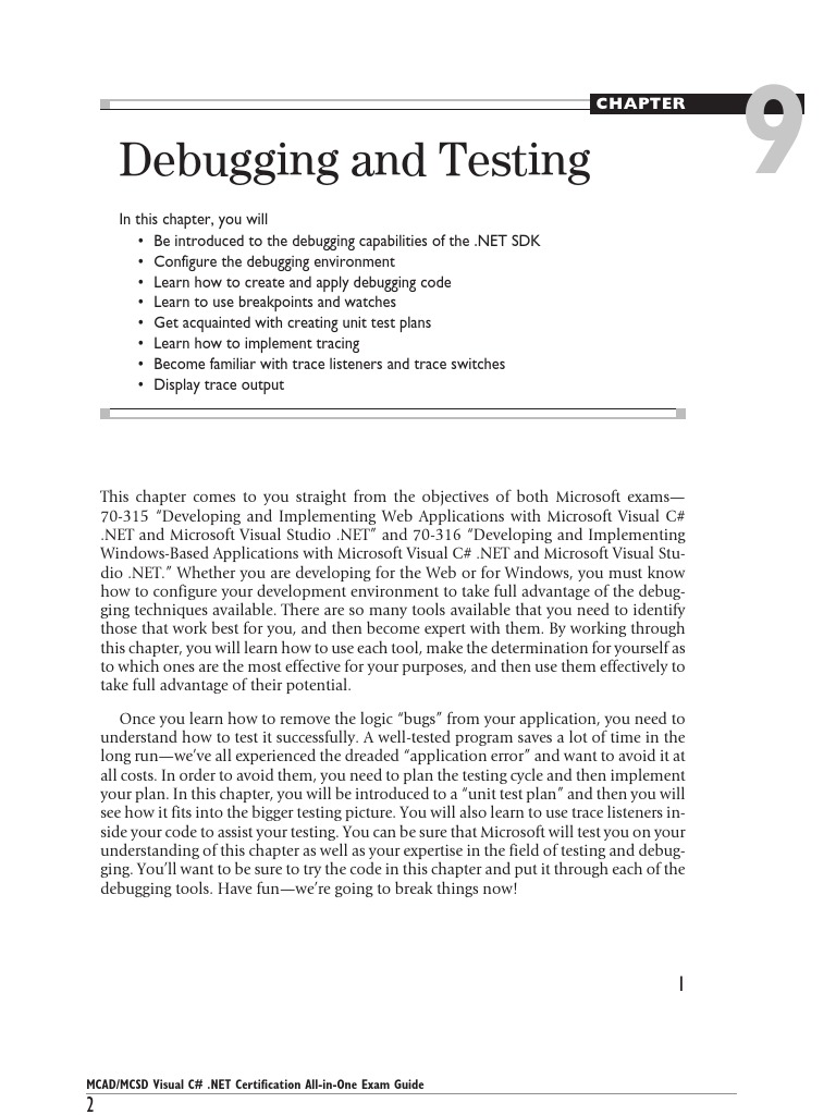 CH 09 | PDF | Microsoft Visual Studio | C Sharp (Programming Language)