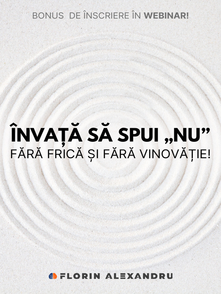 Invata Sa Spui NU FARA Frica Si FARA Vinovatie | PDF