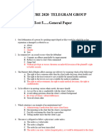 Answers Test 5..... Gen Paper