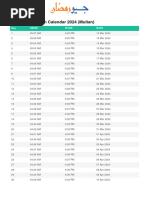 Multan Ramadan Calendar 2024 Georamadan