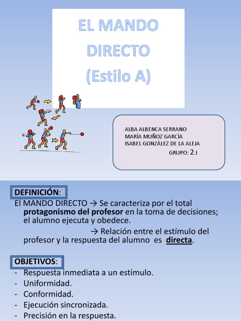 EL MANDO DIRECTO, Alba, María e Isabel | PDF | Las emociones | Memoria