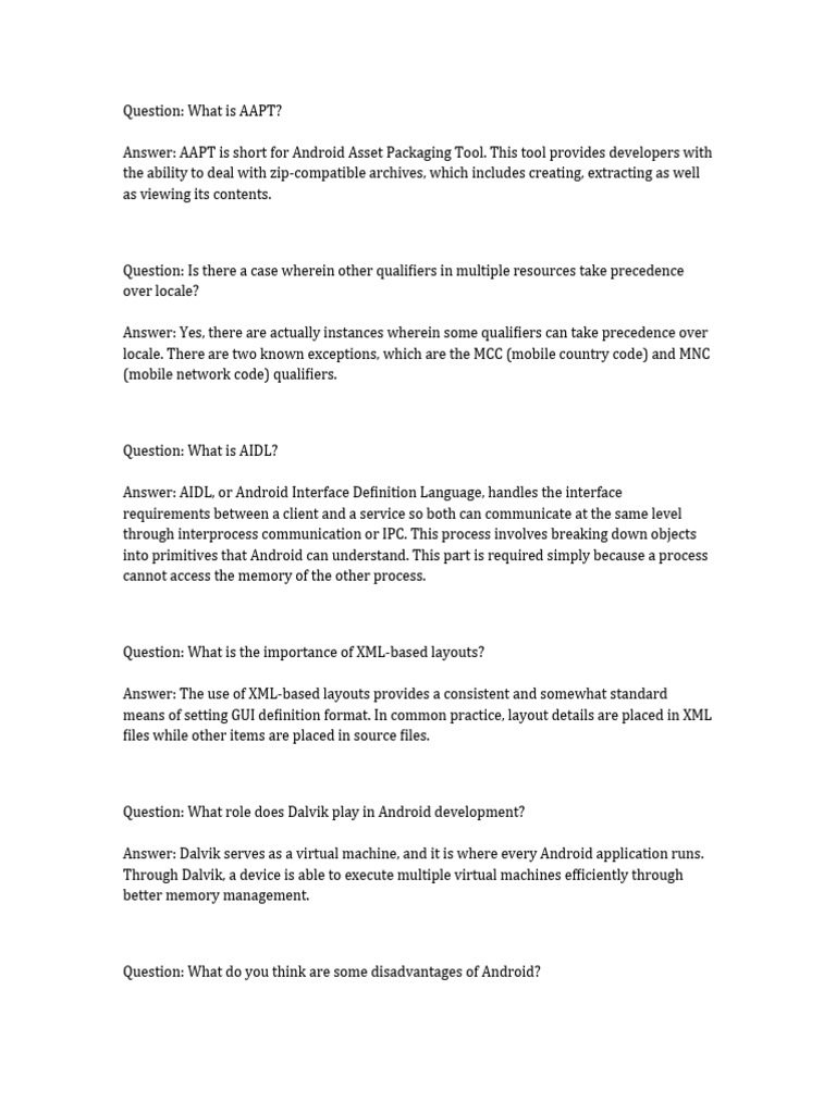 Android Development Tools and Concepts | PDF | Android (Operating ...