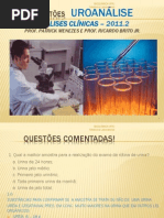 UROANÁLISE questões BADIANI