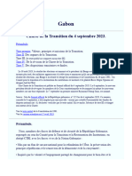 Gabon Charte de La Transition, 2023, MJP
