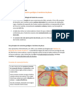 Dos princípios do raciocínio geológico à tectónica de placas