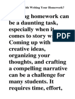 Homework Help Story Writing