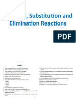 Addition, Substitution and Elimination Reactions