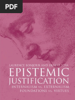 Download BonJour Ernest Sosa - Epistemic Justification Internal Ism vs External Ism Foundations vs Virtues - Wiley by Kave Behbahani SN72056363 doc pdf