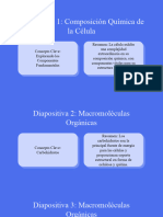 Diapositiva 1 Composición Química de La Célula - Presentación