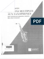 Deniel Kientzy Les Sons Multiples Aux Saxophones