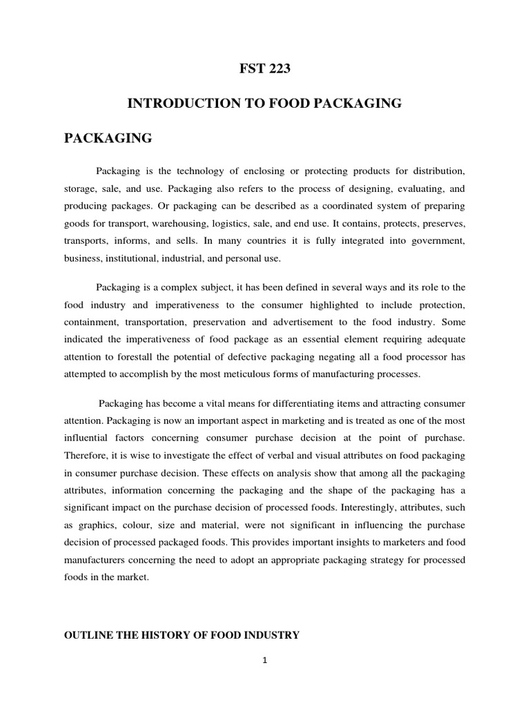 (ND2) FST 223 | PDF | Packaging And Labeling | Shelf Life