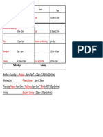 Tutorial Schedule 2023 Term 1