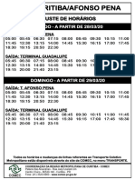 E03 - Curitiba-Afonso Pena Horario Sab 28 e Dom 29.03.20