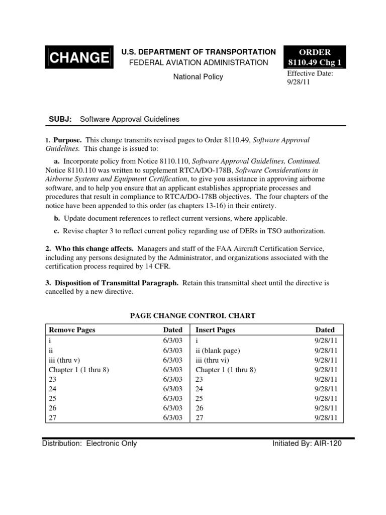 8110.49 Chg 1 Verification And Validation Systems Engineering