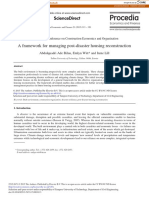 A Framework For Managing Post-Disaster Housing Reconstruction