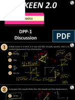 Kinematics - DPP 01 Solution Notes