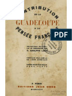 Contribution de La Guadeloupe À La Pensée Française Texte Entier