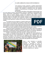 Políticas Públicas e Ações Afirmativas para Os Povos Indigenas