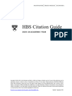 HBS Citation Guide 2020-21