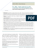 First Clinical Trial of The Miro'' Capsule Endoscope by Using A Novel Transmission Technology: Electric-Field Propagation