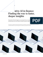 Generative Ai in Finance Finding The Way To Faster Deeper Insights