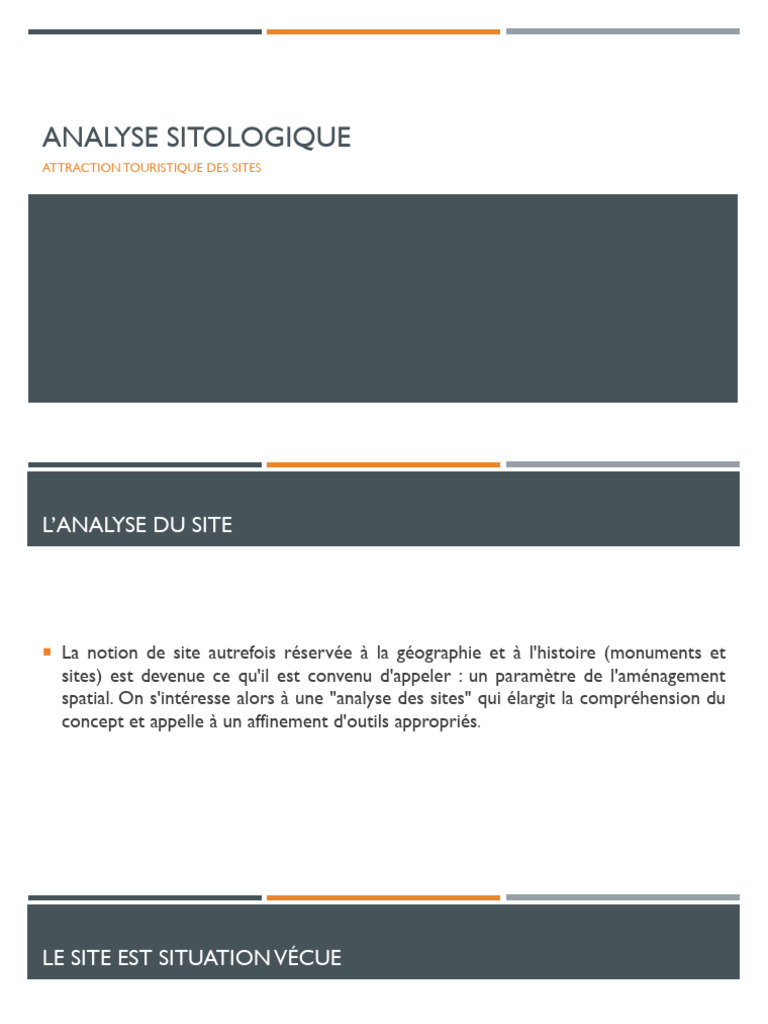 Analyse de l'attractivité des sites touristiques | PDF | Paysage ...