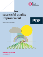 Context For Successful Quality Improvement