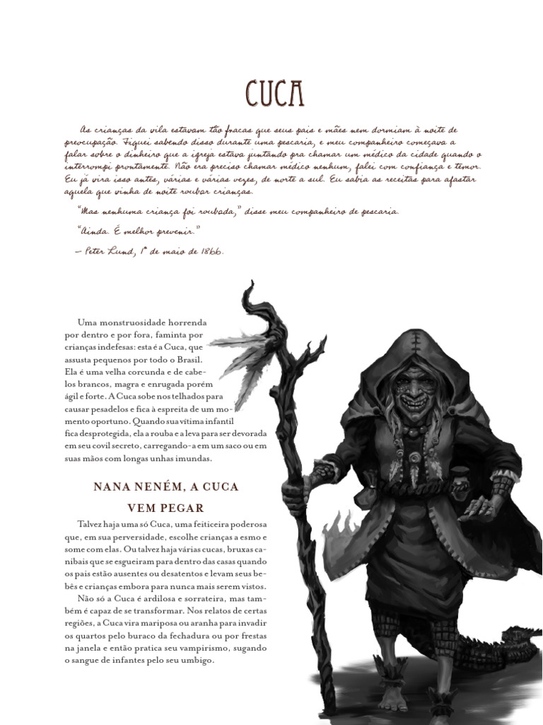 A Lenda da Cuca: Monstro Brasileiro | PDF | Feitiçaria