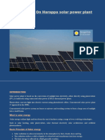 Presentation On Harappa Solar Power Plant