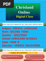 French Language Year 9 2ND Term 2024