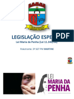 LEGISLAÇÃO - ESPECIAL - Palestra Da Lei Maria Da Penha