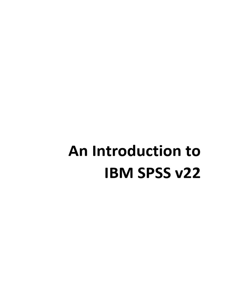 SPSS How To Use | PDF | Spss | Chart