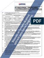 Concurso Nacional Unificado: Bloco 7: Gestão Governamental E Adm Pública