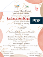 Andaaz - e - Nigaarish: Literary Club, Utsaah