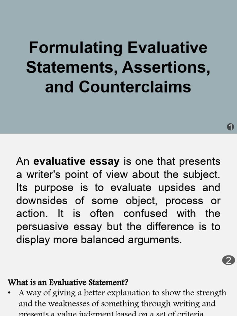 RWS L3 Assertion and Counterclaims | PDF | Infection | Argument