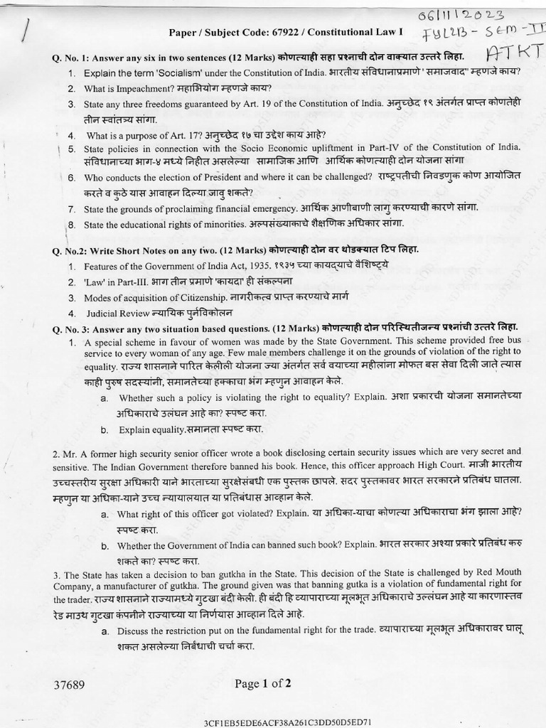 Constitutional Law I Pdf Statutory Law Legal Documents