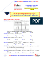 Đề thi ĐGNL ĐHQG Hà Nội - Đề 3