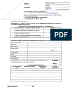 Replacement Certificate Change of Status