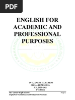 G12 Eng 121 - English For Academic and Professional Purposes