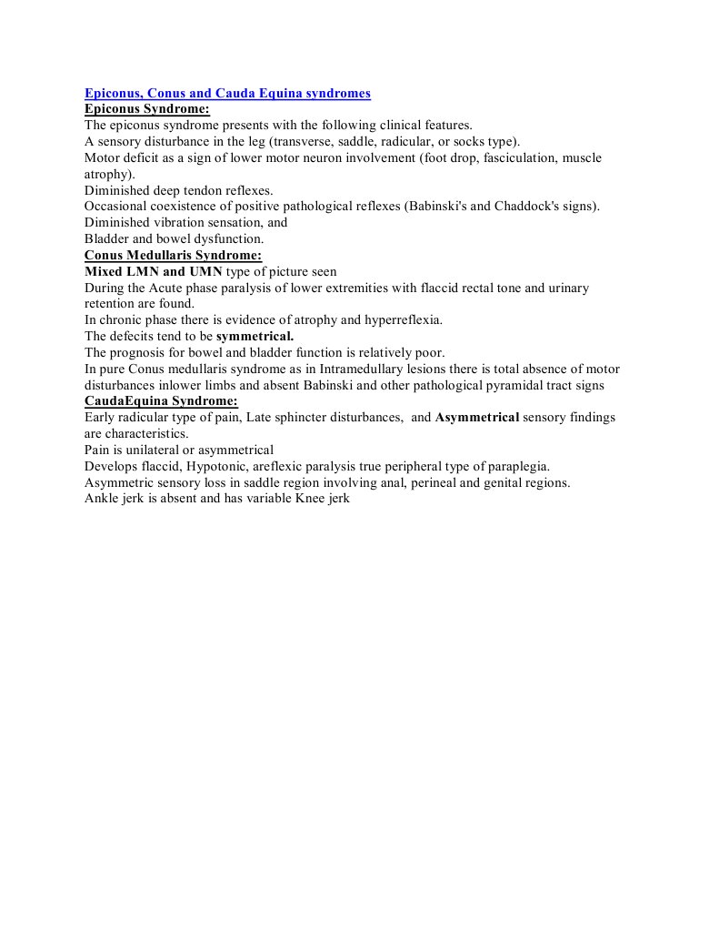 Understanding Epiconus Lesions | PDF