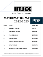 Mathematics Foundation Material 2022-23