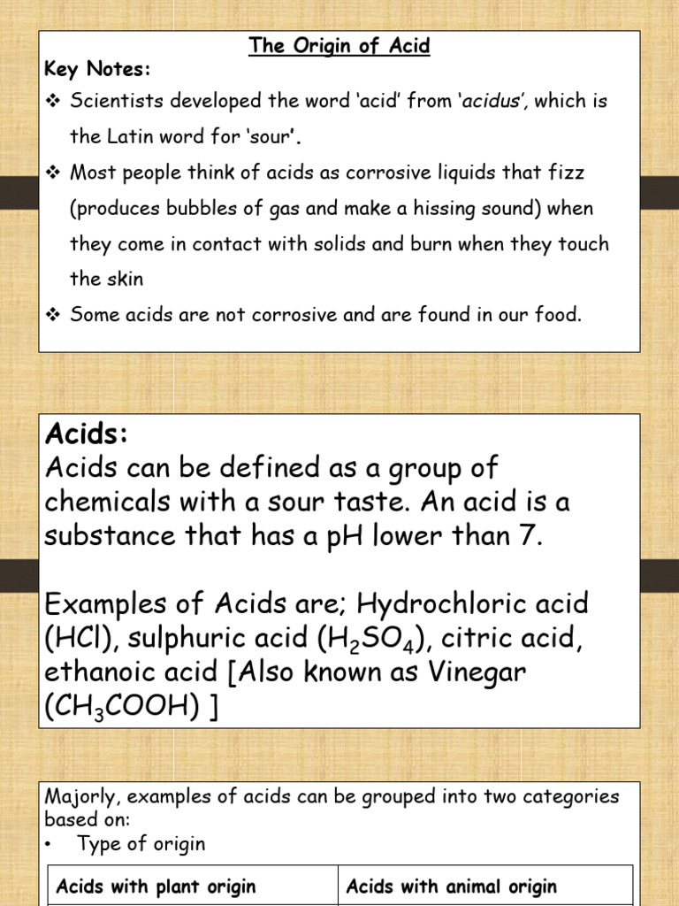 Acids and Alkalis: Definitions and Properties | PDF | Acid | Sodium ...