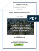 Politiques Et Stratégies D'Amélioration Du Plan D'Urbanisme de La Commune Urbaine de Toamasina